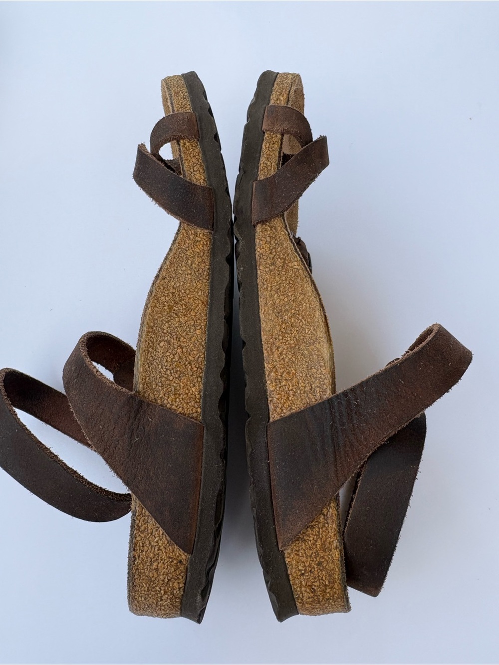 Birkenstock Mayari Brown Suede Cork Footbed Sandals